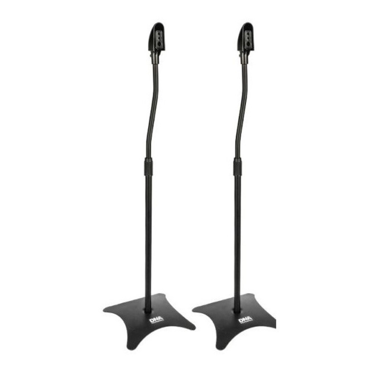 2 darabos hangszóróállvány-készlet, DNA PROFESSIONAL, állítható, fekete