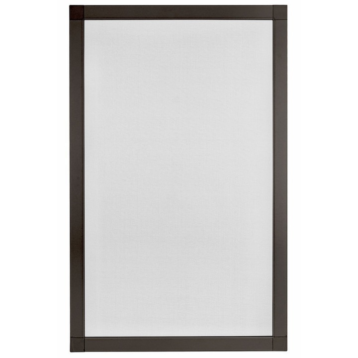 Мрежа против комари за прозорец, 50x50 см, кафява/сива, лесен монтаж