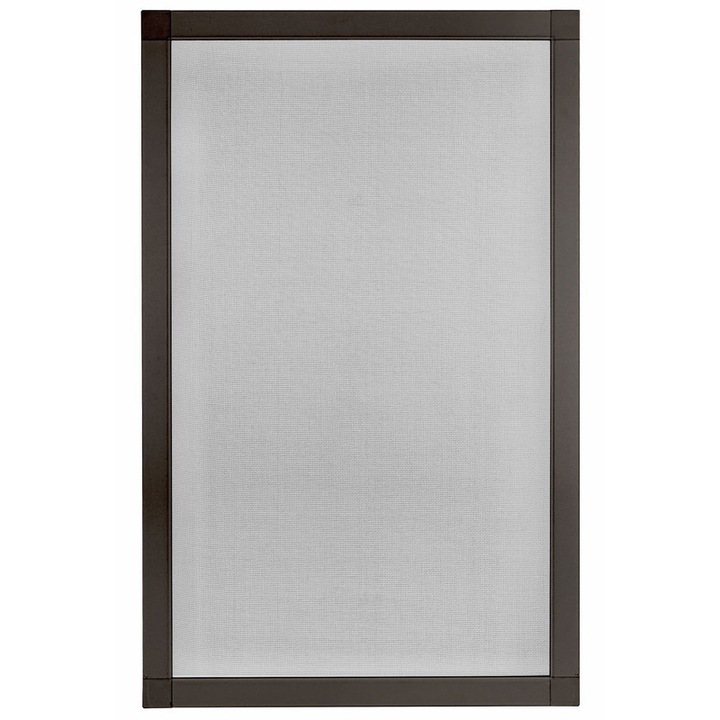 Plasa de tantari fereastra 50 x 80 cm, maro / negru, montaj usor, protectie insecte, BOJANEK