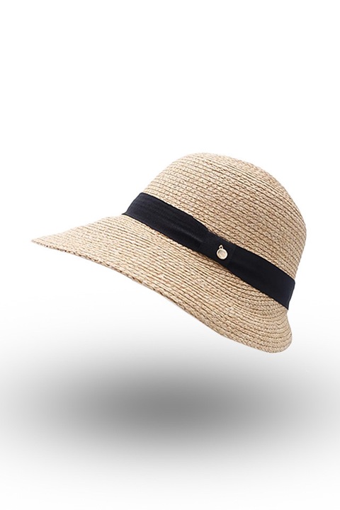 Palarie paie parasolar BASIC, usoara, ventilata, bej