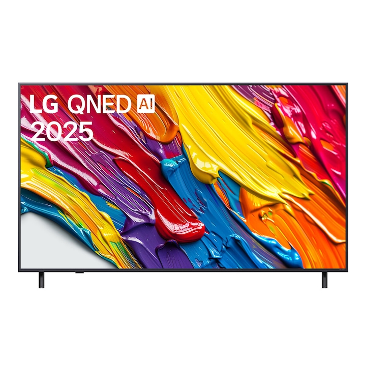 Смарт телевизор LG 65QNED82A6B 65" 4K Ultra HD LED HDR, Черен