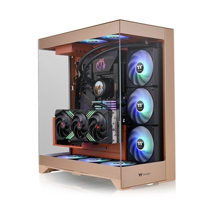 Компютърна кутия Thermaltake CTE E550 TG, Кафяв, Middle Tower