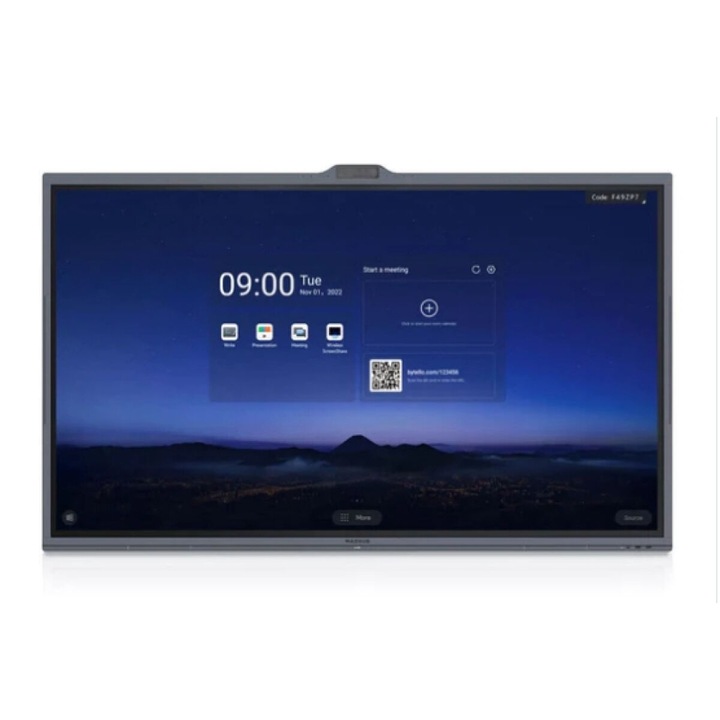 Maxhub V8630 86"-os videófal monitor, érintőképernyő, fekete, 3840x2160 képpont