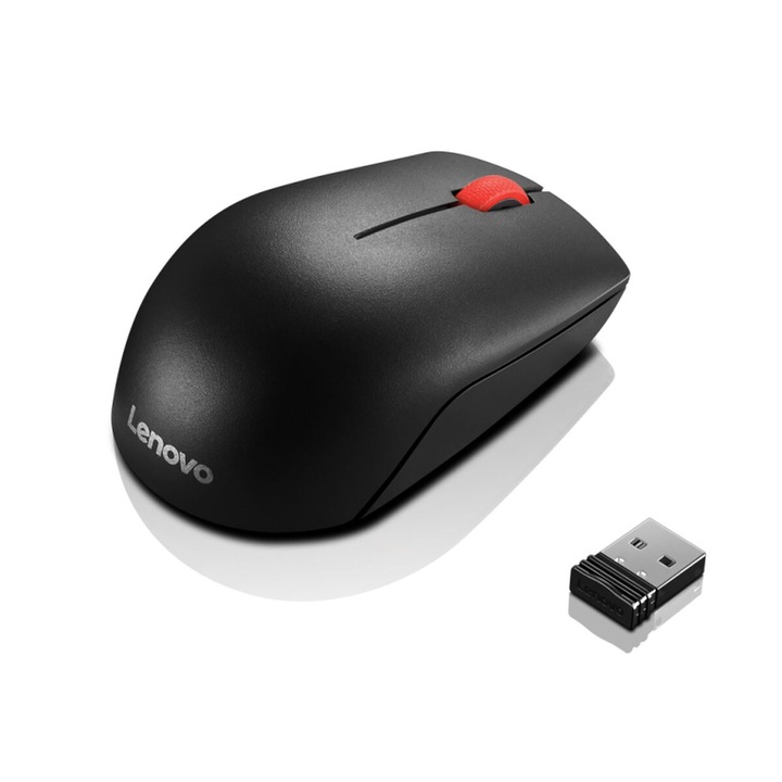 Mouse wireless Bluetooth Lenovo 4Y50R20864, negru, alimentat cu baterii AA, 50g