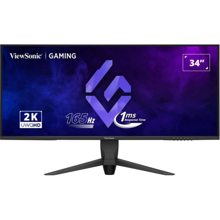Monitor ViewSonic, 34" UltraWide Quad HD, 3440x1440px, 1ms, fekete