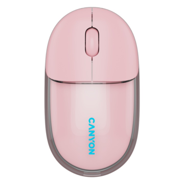 Mouse Canyon OnClick 24, Wireless, Bluetooth Transparent/Roz
