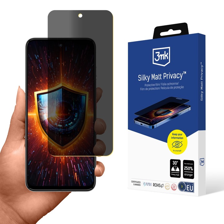 Folie de protectie pentru telefon, 3MK Silky Matt Privacy, rezistenta la zgarieturi, pentru Nubia Music 2