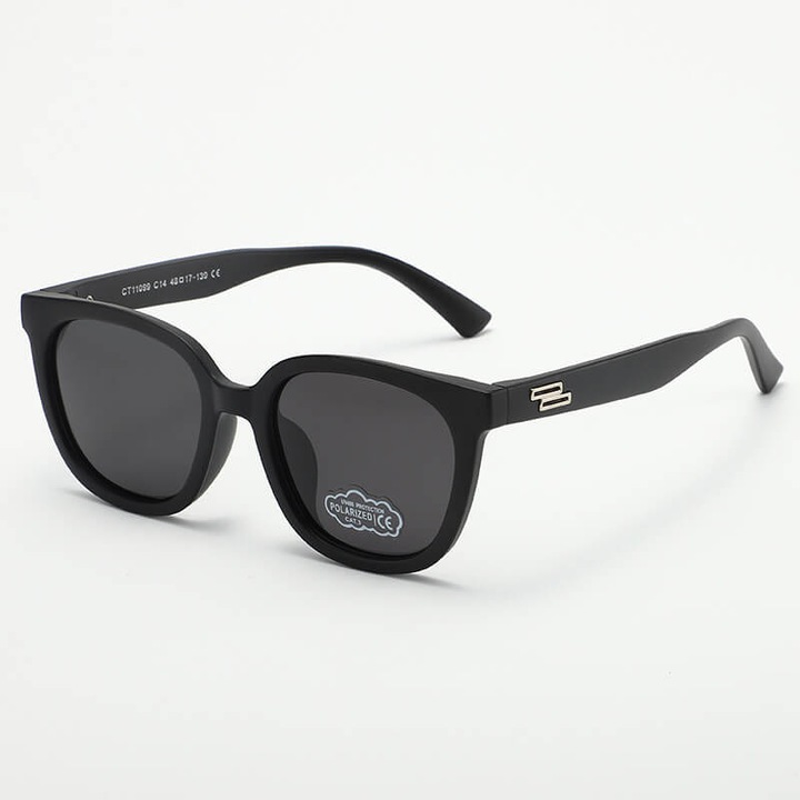 Ochelari de soare copii, set, polari, negru, 5-9 ani, dimensiuni 12.4x4.6cm