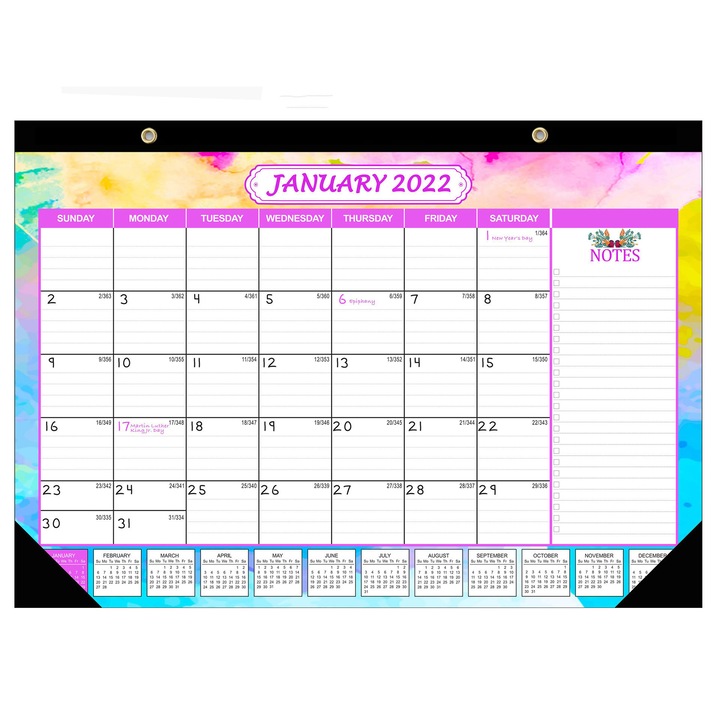 Дневен ред TNEAYWHE 2022, месечен планер, страници с архивно качество, 10x15 см