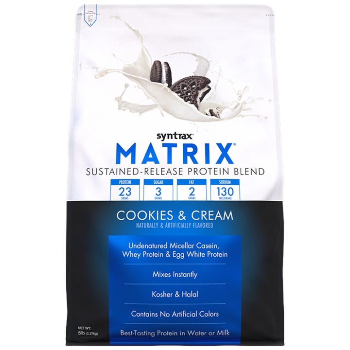 Syntrax Matrix 5.0 Supliment alimentar, Biscuiti cu crema, 2270 grame
