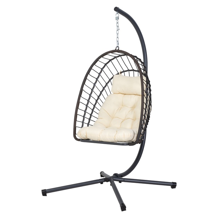 Висящ хамак Nan, модел KOKON, цвят прасковен, размери 200x80x105см, товароносимост 120кг