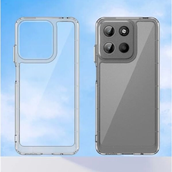 BestCase® Husa Clear Silicon 2MM pentru Motorola Moto G05, Antisoc, Protectie Camera, Transparent