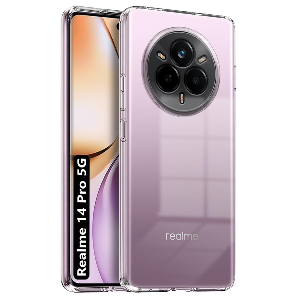BestCase® Husa Clear Silicon 2MM pentru Realme 14 Pro 5G, Antisoc, Protectie Camera, Transparent