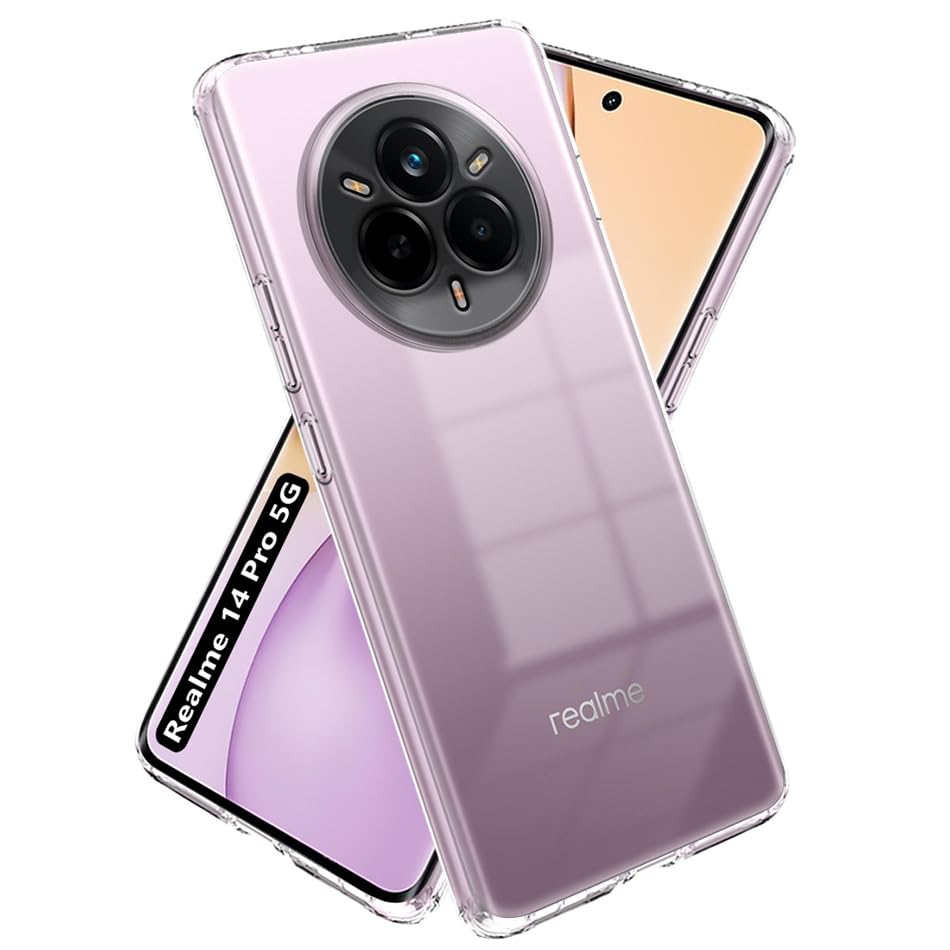 BestCase® Husa Clear Silicon 2MM pentru Realme 14 Pro 5G, Antisoc, Protectie Camera, Transparent