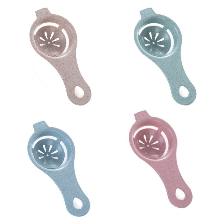 Цедки за яйца, XINGGUI, комплект от 4 броя, лека конструкция, материал, подходящ за храна, прозрачни