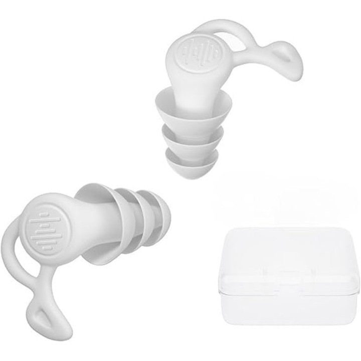 Casti de protectie fonica reutilizabile XINGGUI, 3 straturi, silicon moale, impermeabile, pentru somn si inot