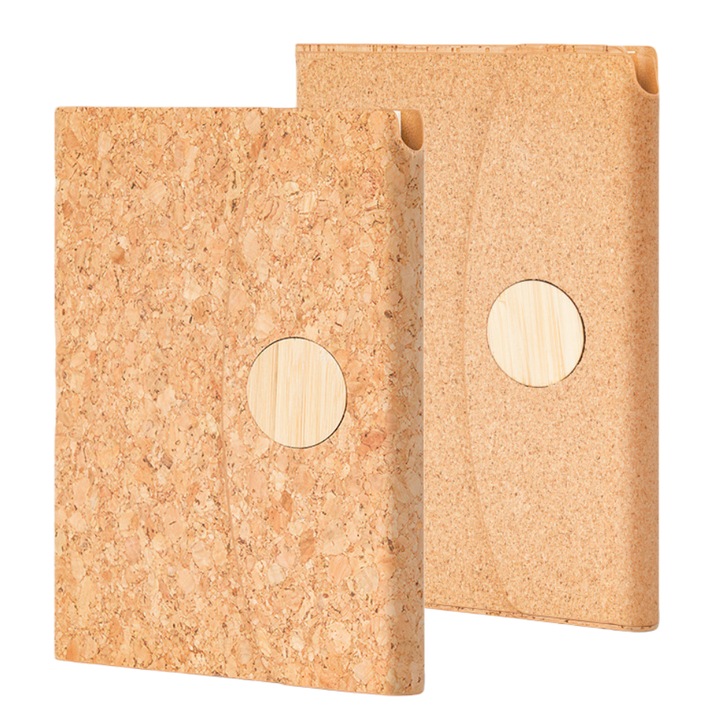 Set 2 agenda retro, Fantasy, A5, 160 de pagini, Coperta ecologica din pin moale, Imitatie de piele, Inchidere magnetica, Hartie Dowling ingrosata, 155*210mm, Design pentru depozitarea stiloului, Marcaj cu panglica