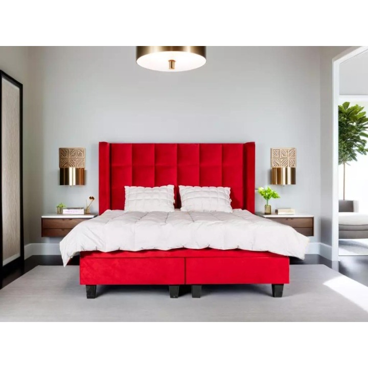 Pat tapitat Milano, 200x200, cu somiera fixa