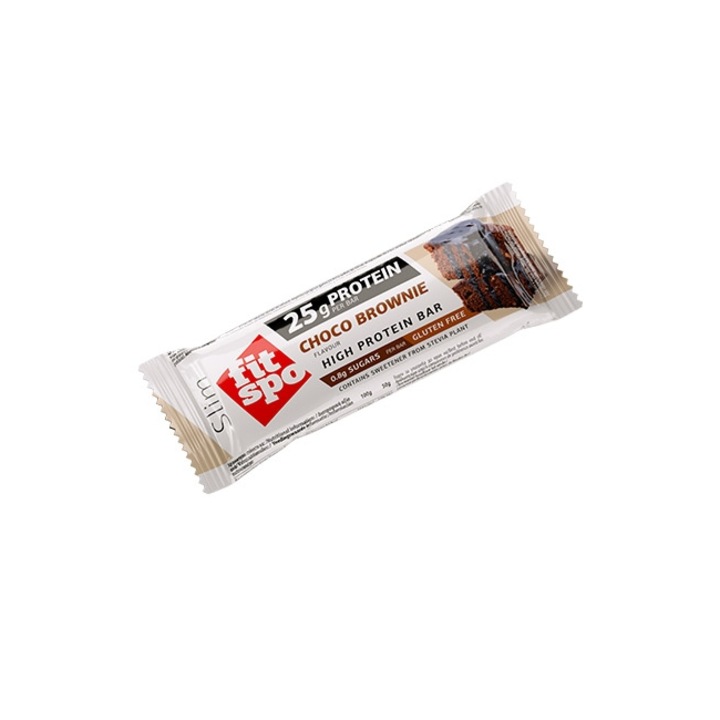 Baton Proteic Fitspo Slim Brownie 0.050 Kg