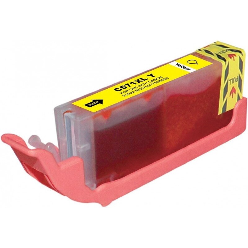 571XL Cartus cerneala compatibil Canon PGI571XL (galben), pentru imprimante Canon PIXMA MG5750, MG5750BK, MG5751, MG5751WH, MG5752, MG5753, MG6850, MG6850BK, MG6851, MG6851WH, MG6852, MG6853, MG7750, MG7750BK, MG7751, MG7751WH, MG7752, MG7752RD, MG7753