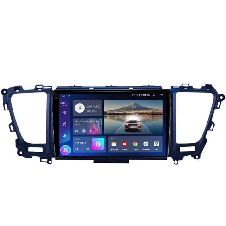 Navigatie dedicata KIA Carnival 2014-2016/2017-2020, 4GB RAM 64GB ROM, Quad Core, Display 9" QLED 1K, Carplay, Android 14, Bluetooth, Magazin Play, Suport Camere AHD4GB RAM 64GB R