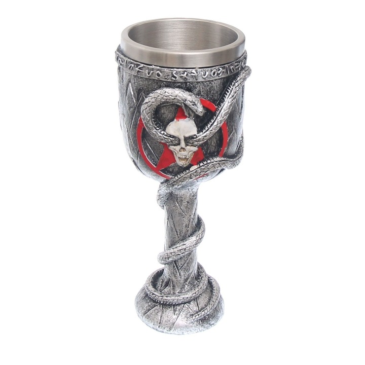 Pocal Snake, 18.5cm 200ml decorat 360grade Tole 10 Imperial 39488