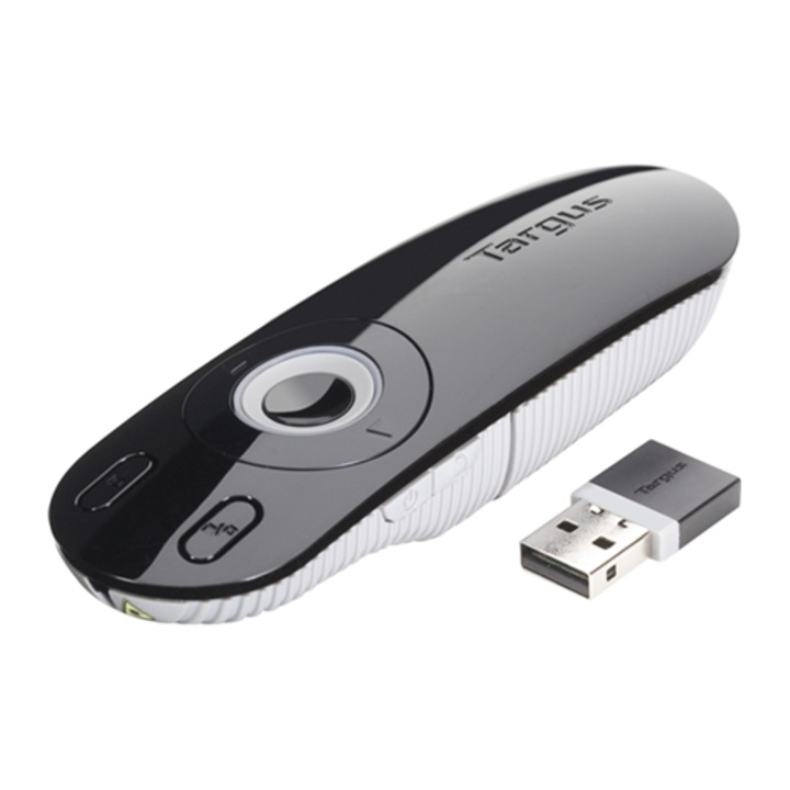 Telecomanda prezentare Targus, 2.4 GHz, negru-gri, 15m, 57g
