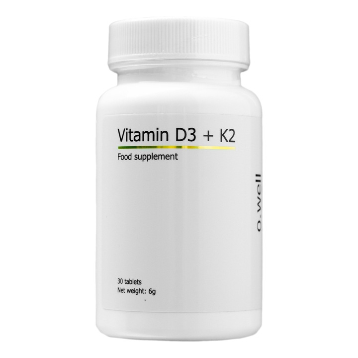 Vitamina D3 + K2 4000 UI, 30 comprimate