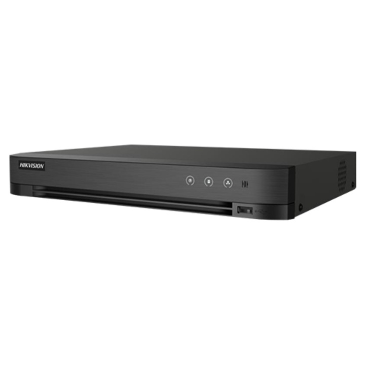 DVR AcuSense, 8 ch. 8MP + 8 ch. IP 4K, Alarma I/O, VCA - HIKVISION iDS-7208HUHI-M1-X(4A+8/4ALM)