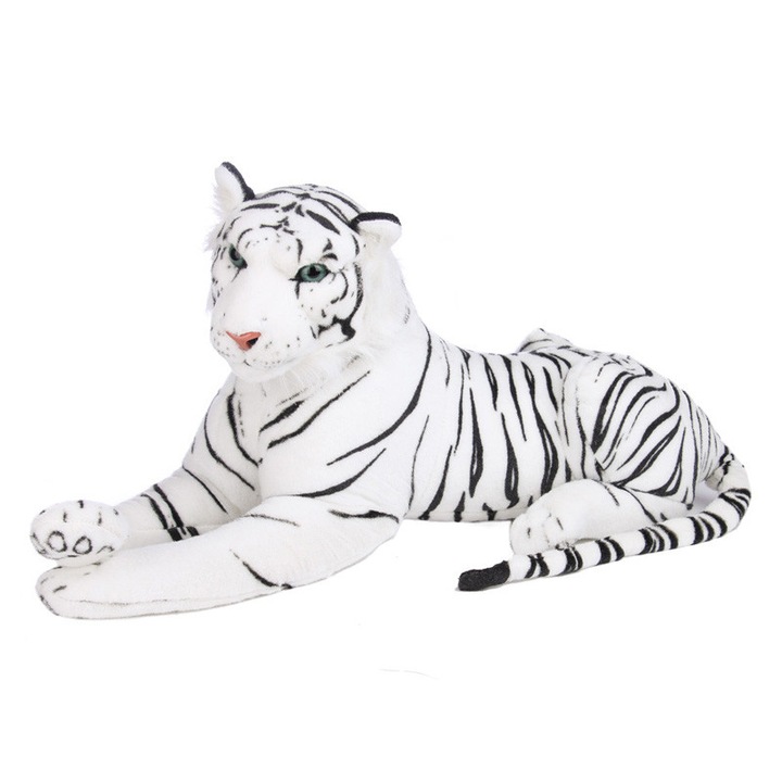 Артас - плюшен бял тигър - 70 см