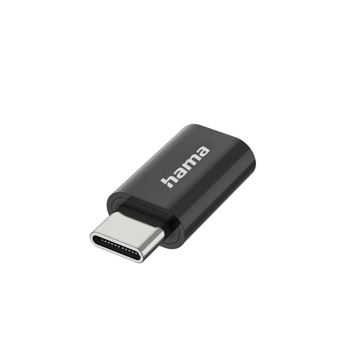 Adaptor HAMA, Micro-USB - USB-C, USB 2.0, OTG, 480 Mbit/s