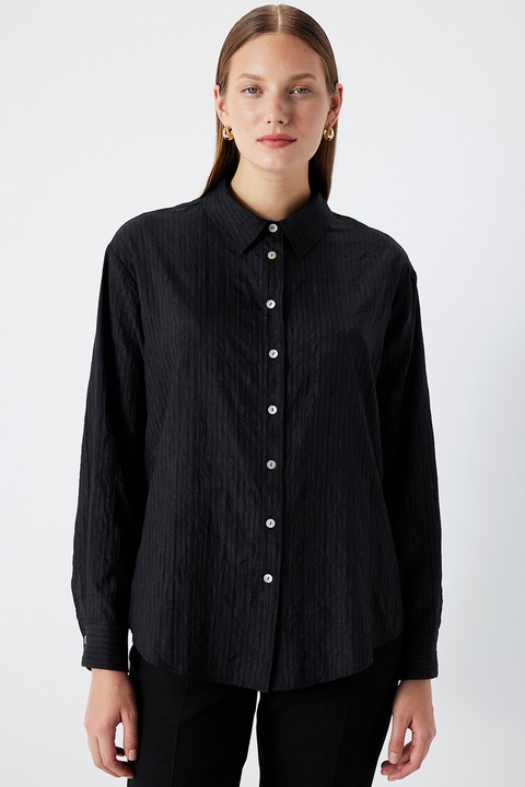 Ipekyol, Camasa regular fit cu nasturi, Gri antracit