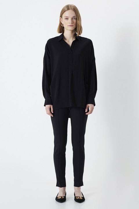 Ipekyol, Bluza lejera cu guler, Negru