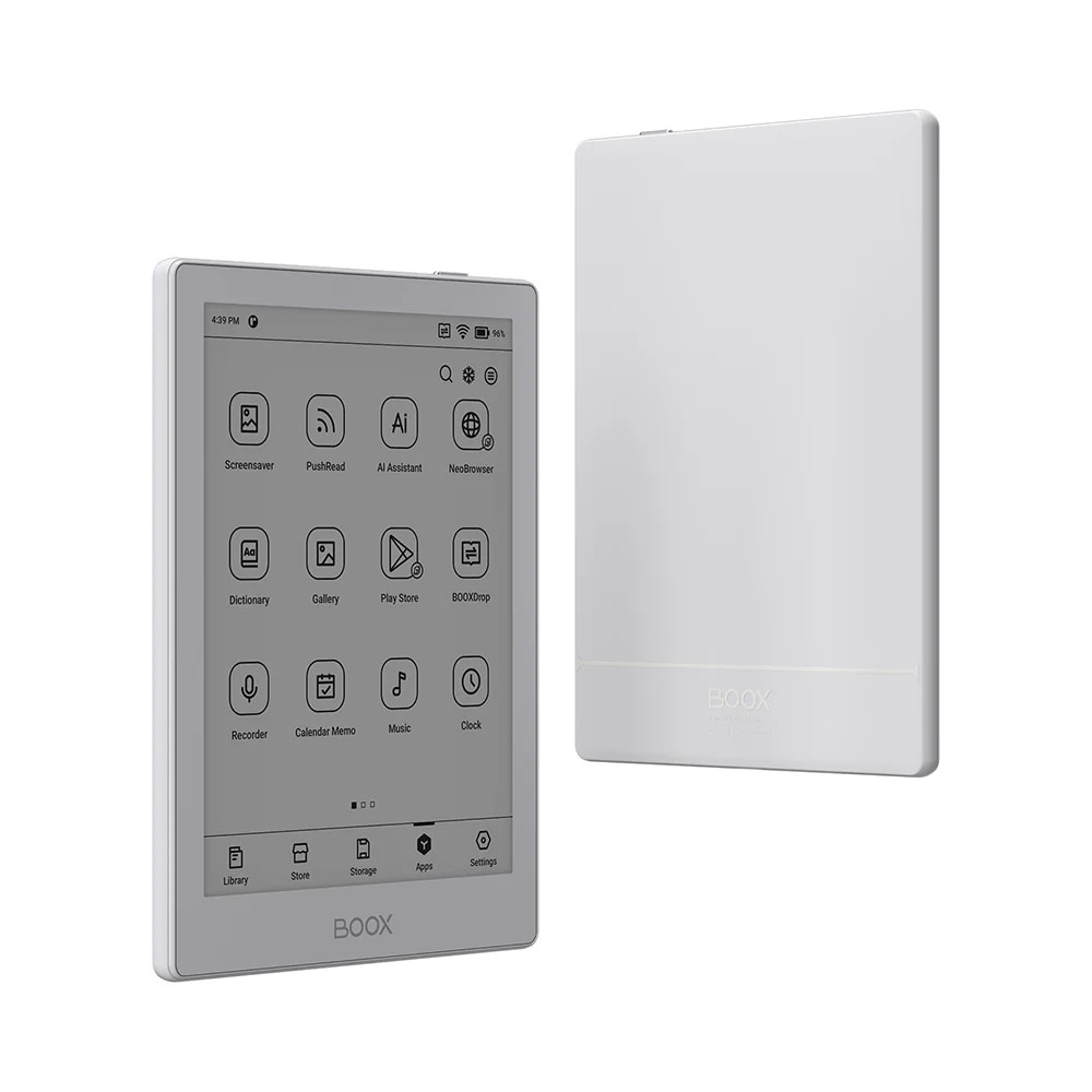 Tableta E-Ink Boox GO 6, 6 inch, Octa-Core, 2GB RAM, 32 GB, Android 11, Alb