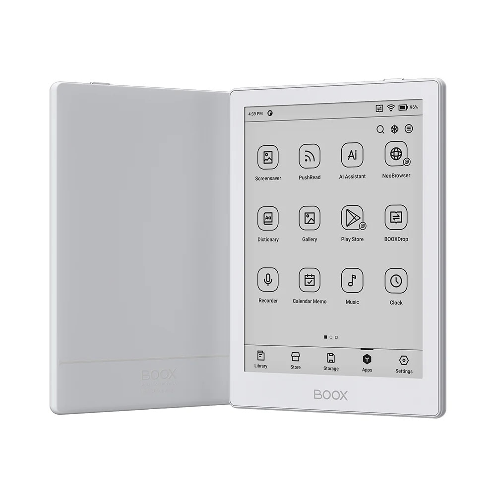 Tableta E-Ink Boox GO 6, 6 inch, Octa-Core, 2GB RAM, 32 GB, Android 11, Alb