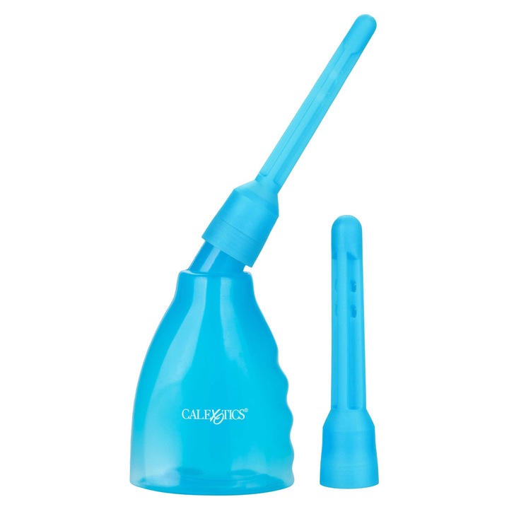 Irigator Intim Reutilizabil, CalExotics Ultimate Douche, Igiena Intima Profesionala, Albastru