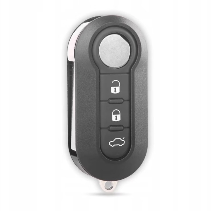 3 gombos autókulcstartó, fekete, Iveco-hoz