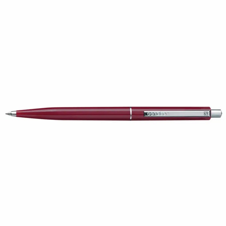 Химикалка с механизъм, Senator, Point Classic, 0.8 мм, пластмаса, бордо
