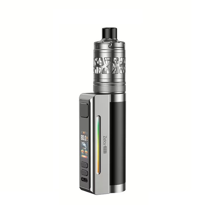 Kit Tigara Electronica Aspire Zelos M80, 4ml, 80w, 2600mAh - Black & Silver