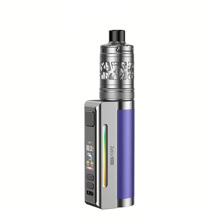 Kit Tigara Electronica Aspire Zelos M80, 4ml, 80w, 2600mAh - Purple & Silver