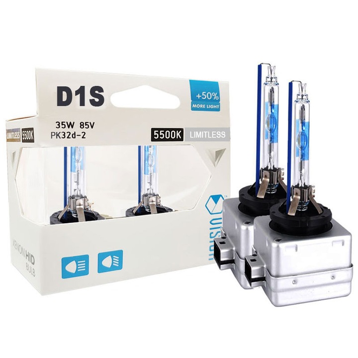 D1S xenon izzók, VISION, 5500K, 35W, 2 db-os készlet, SAAB 9-3 2002-2015 9-3X YS3 / YS3E-hez