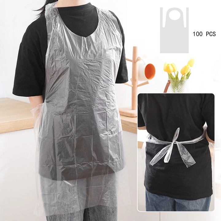 Sort de bucatarie transparent gros fara maneci multicolor ZYBLSSBB