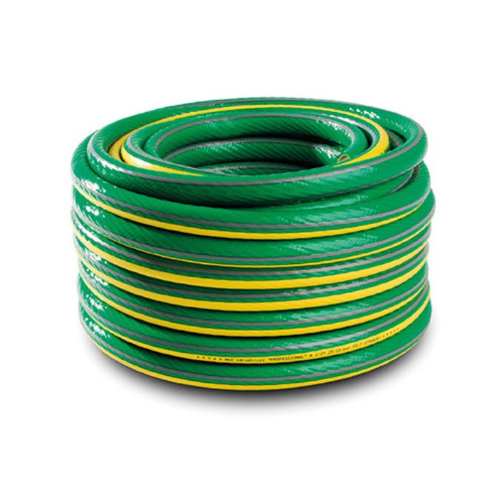 Furtun de gradina GREEN PLUS PROFESIONAL 50 m, diametru 1/2', 4 straturi, clasa 6 de rezistenta