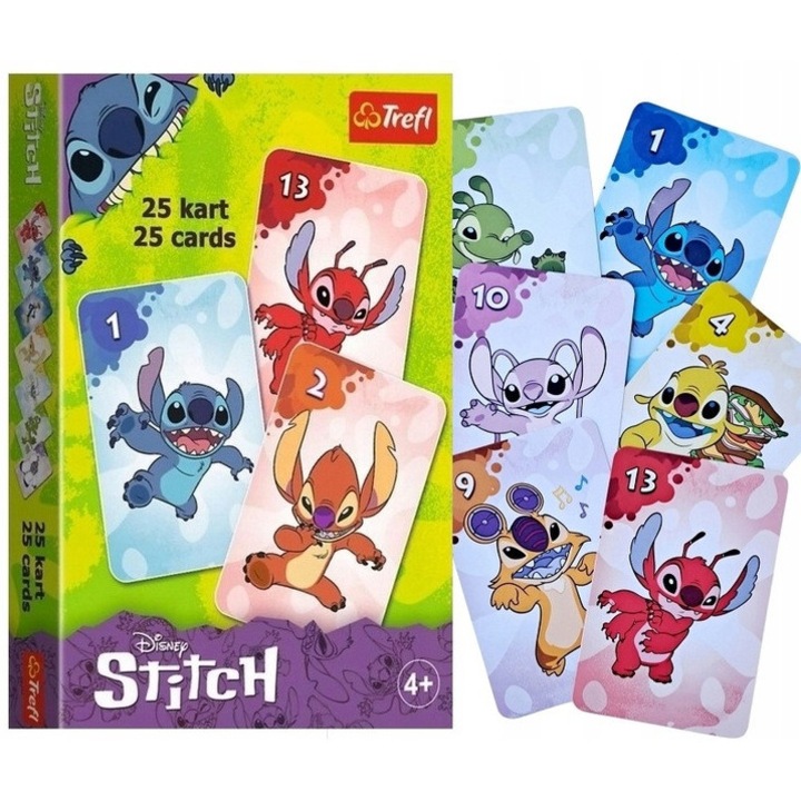 Игра с карти, Trefl, Лило и Стич, 25 карти, 6 години