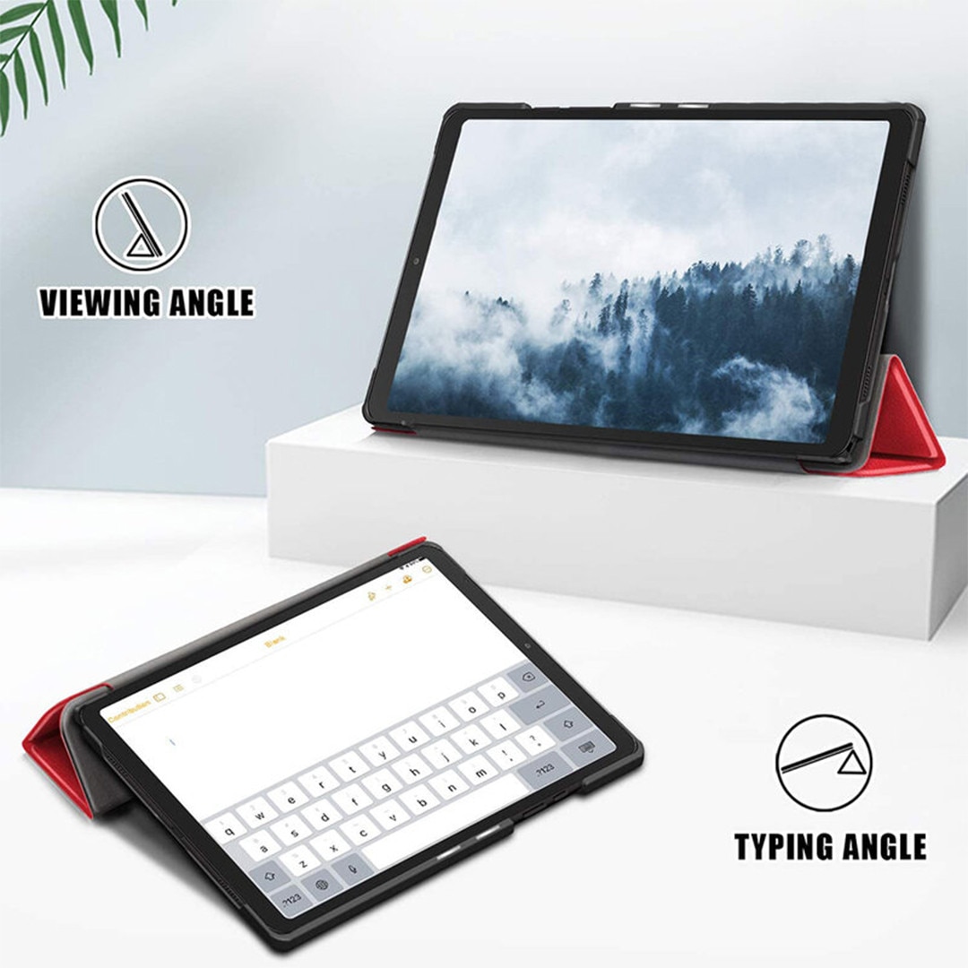 Husa tableta din piele pentru Apple iPad Air 13 (2024) 13.0", Protectie Completa, Functie de Stand, Rosu