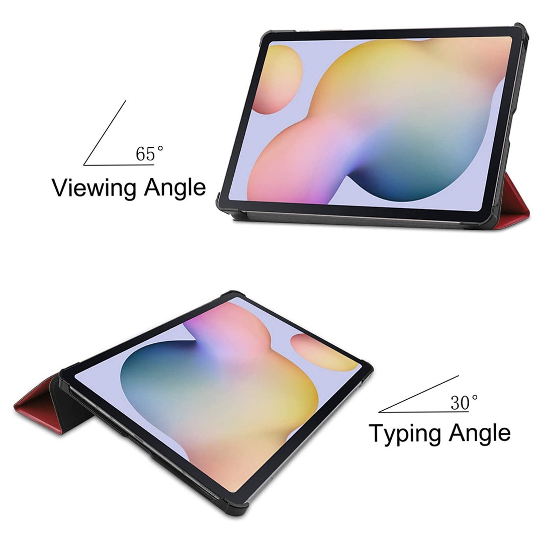 Husa tableta din piele pentru Apple iPad Air 13 (2024) 13.0", Protectie Completa, Functie de Stand, Rosu