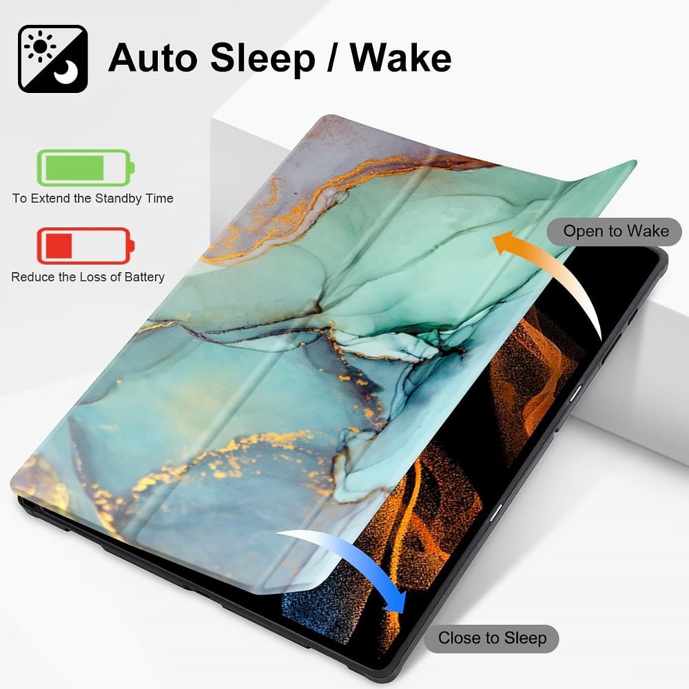 Husa tableta din piele pentru Huawei MatePad 11.5, Protectie Completa, Functie de Stand, Verde