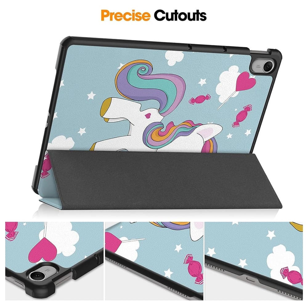 Husa tableta din piele pentru Samsung Galaxy Tab S10 Ultra, Protectie Completa, Unicorn design, Multicolor