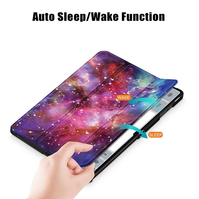 Husa tableta din piele pentru Huawei MatePad 11.5", Protectie Completa, Galaxy design, Multicolor