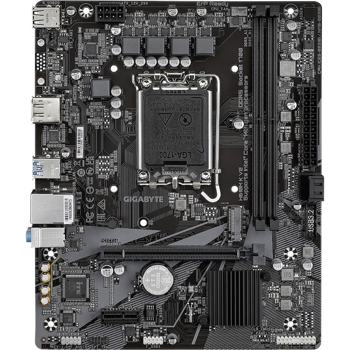 GIGABYTE H610M K V2 alaplap, DDR5, Intel H610, LGA 1700, mATX